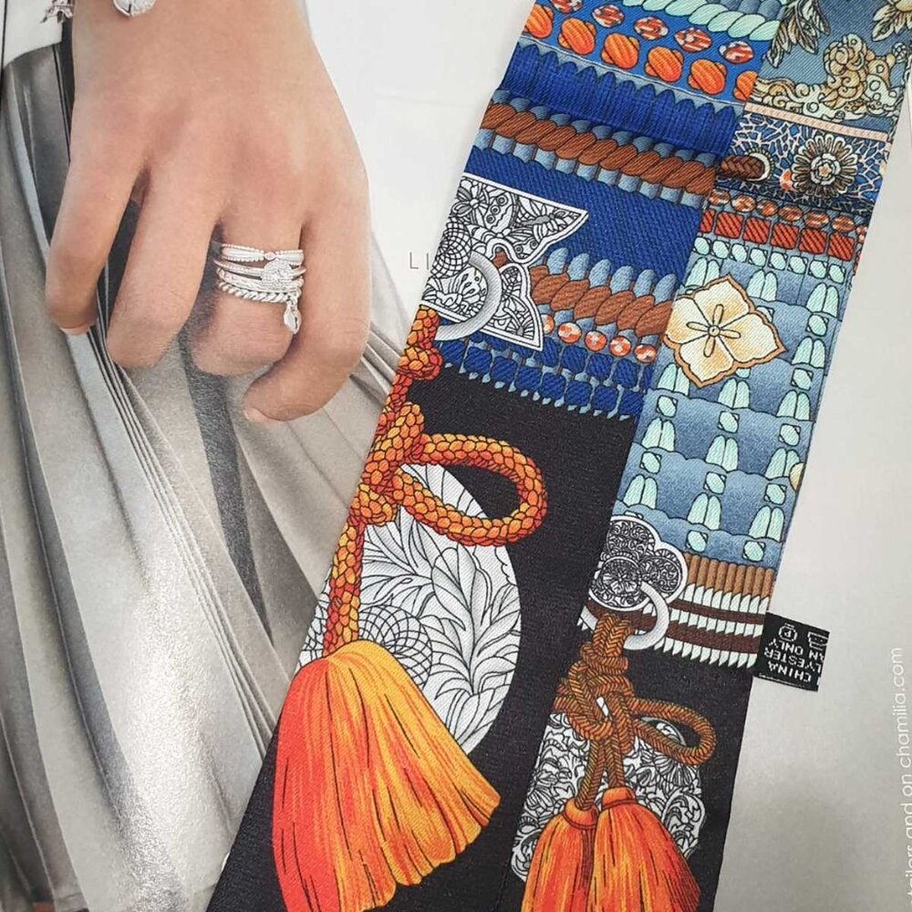 Skinny Scarf Fashion Women Wrap Hand Bag Accessory Hair Tie Luxe Trendy Gift
